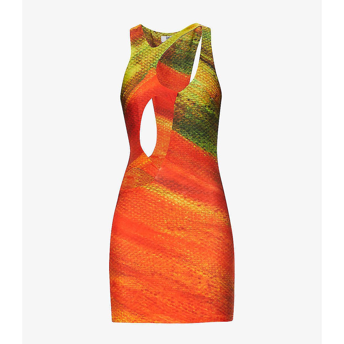 FARAI LONDON Kekeo Abstract Print Mini Dress