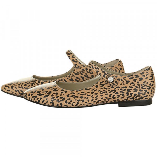 Ballerina shoes hot sale leopard print