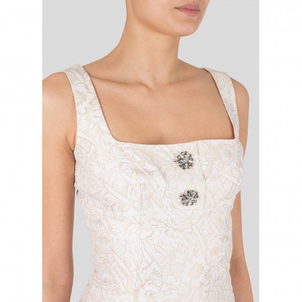 DOLCE & GABBANA Sleeveless Jacquard Dress