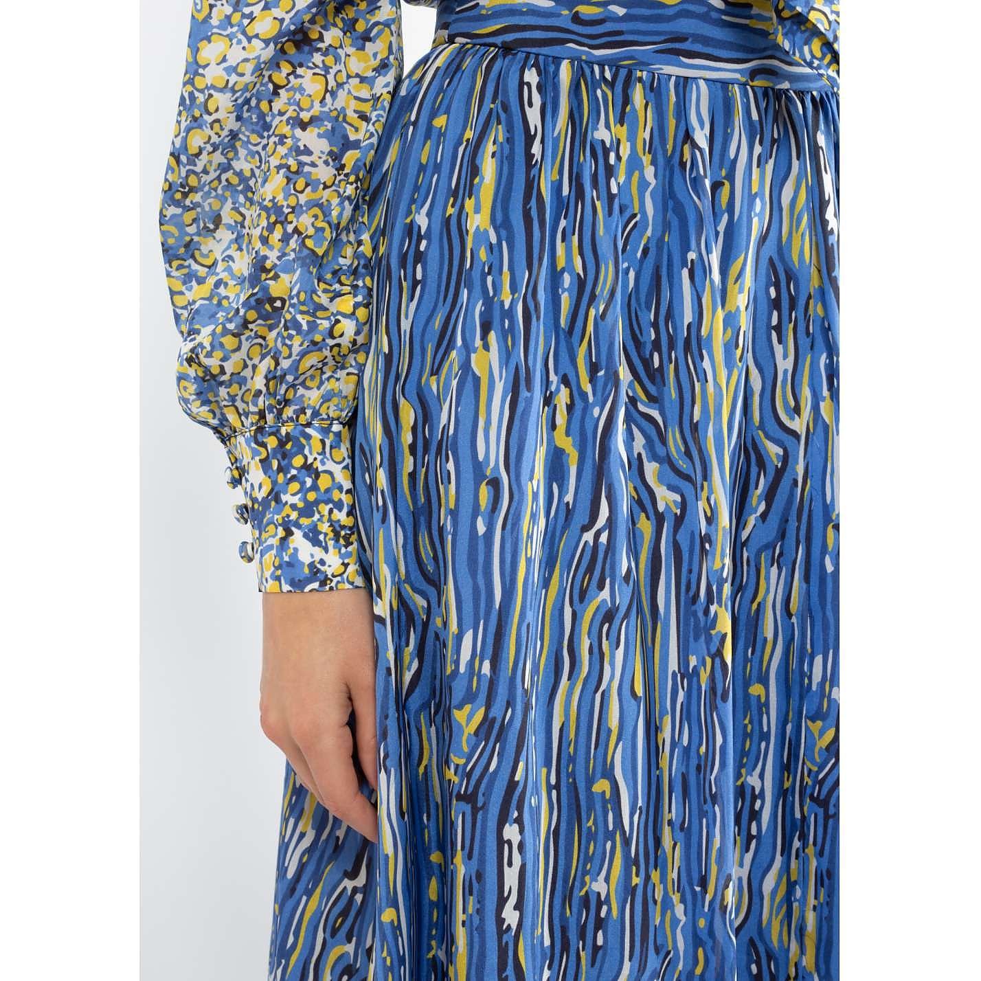 Dhela Printed Silk Skirt