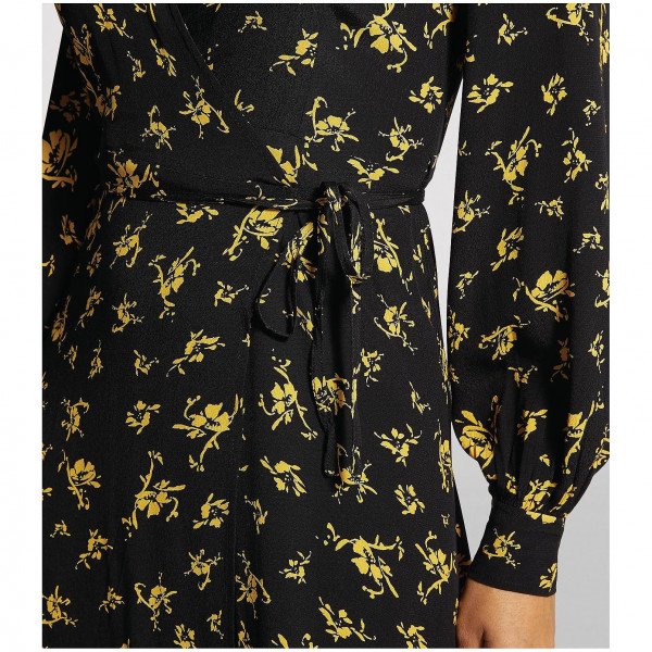 Ganni Floral Wrap Dress