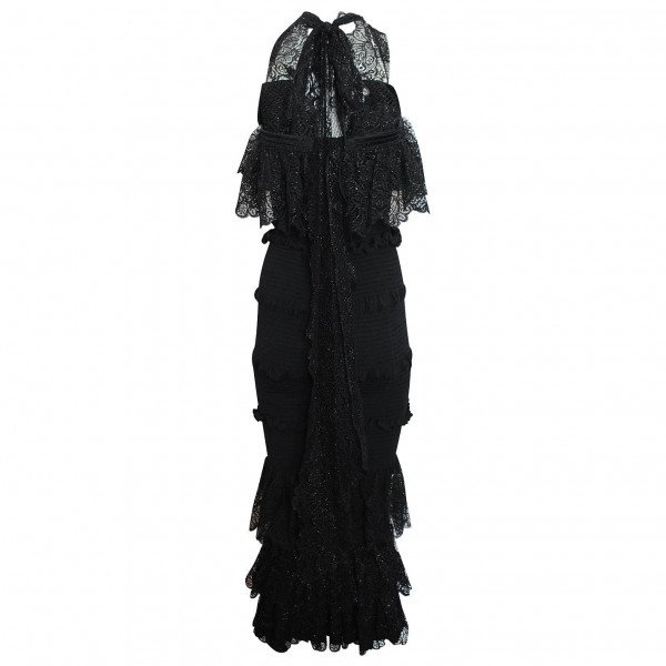 Emilio De La Morena Lace Shirring Dress