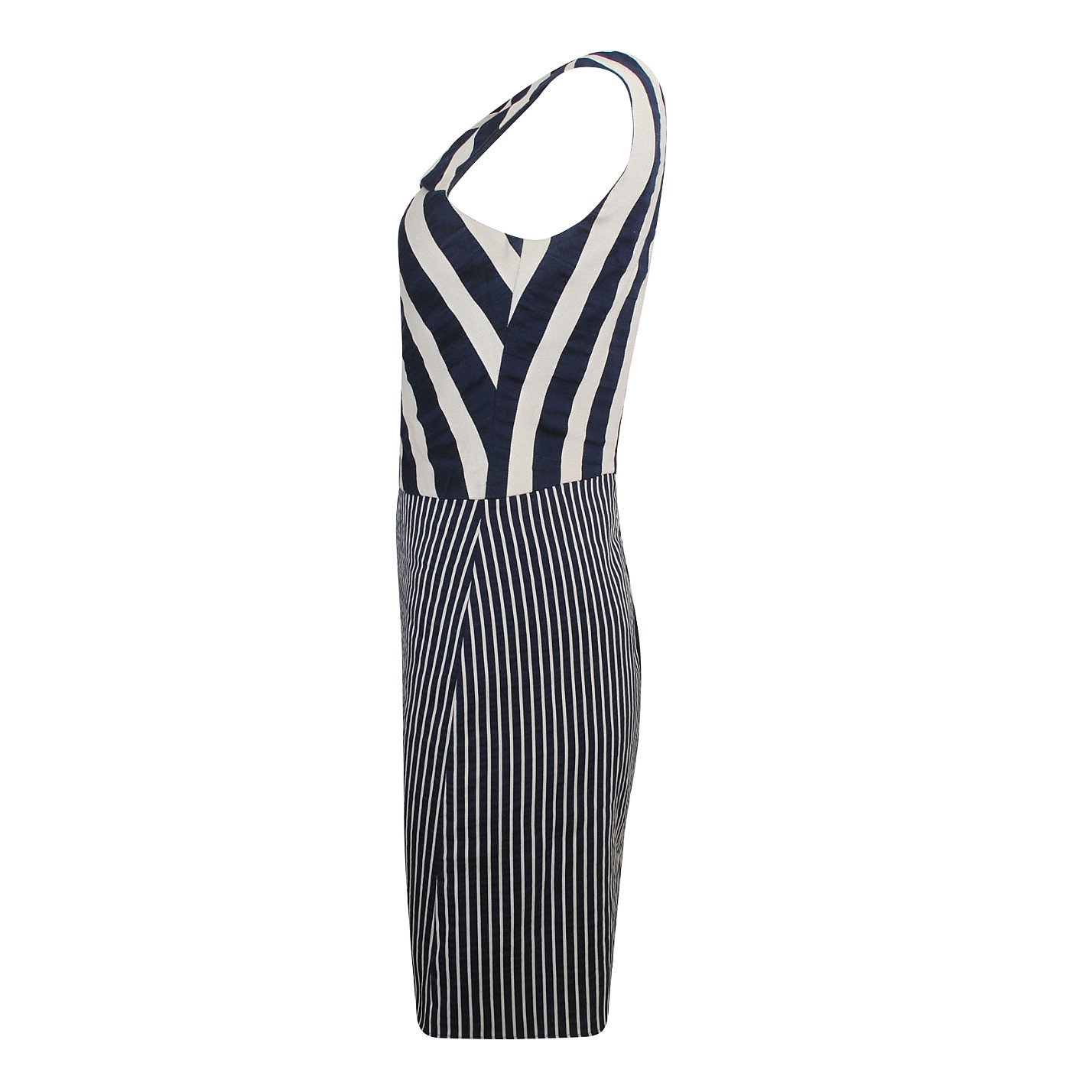 Emporio Armani Striped Sleeveless Dress