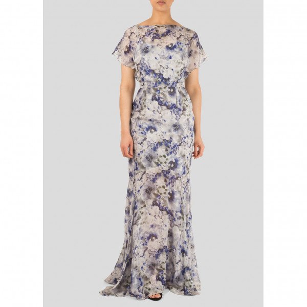 Beulah Floral Silk Gown