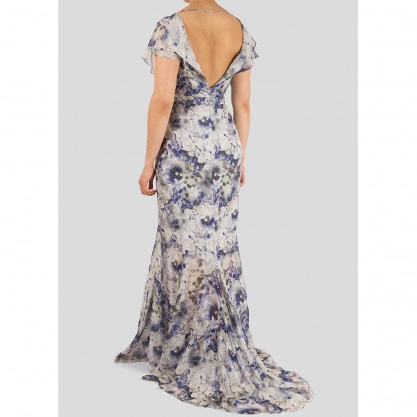 Beulah Floral Silk Gown