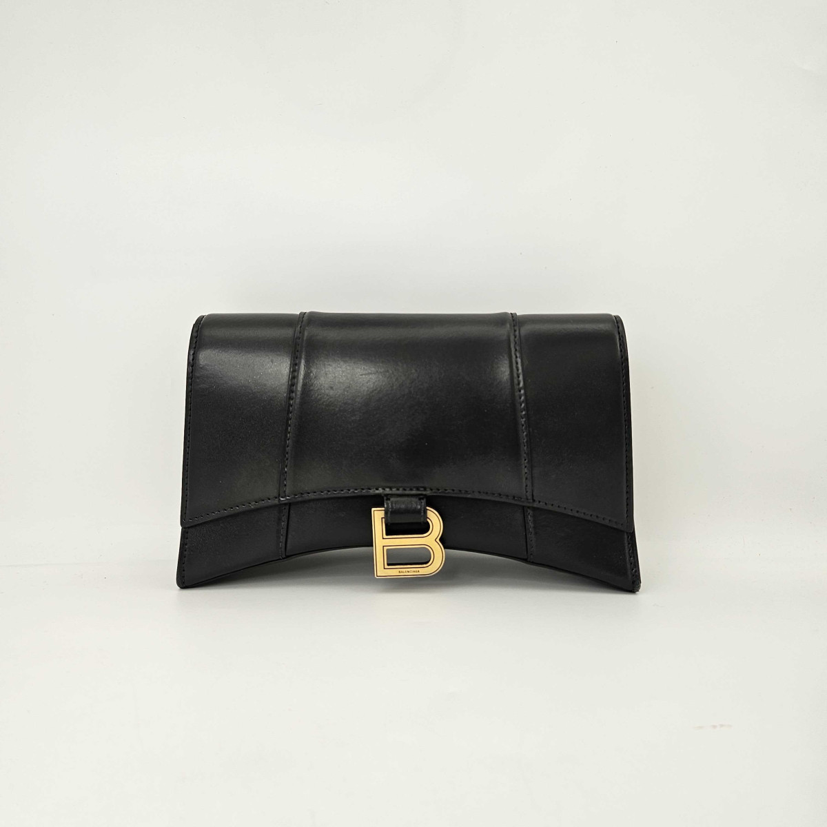 Balenciaga Hourglass Chain Bag in Black