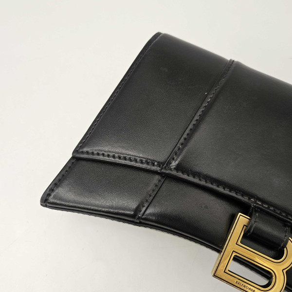 Balenciaga Hourglass Chain Bag in Black