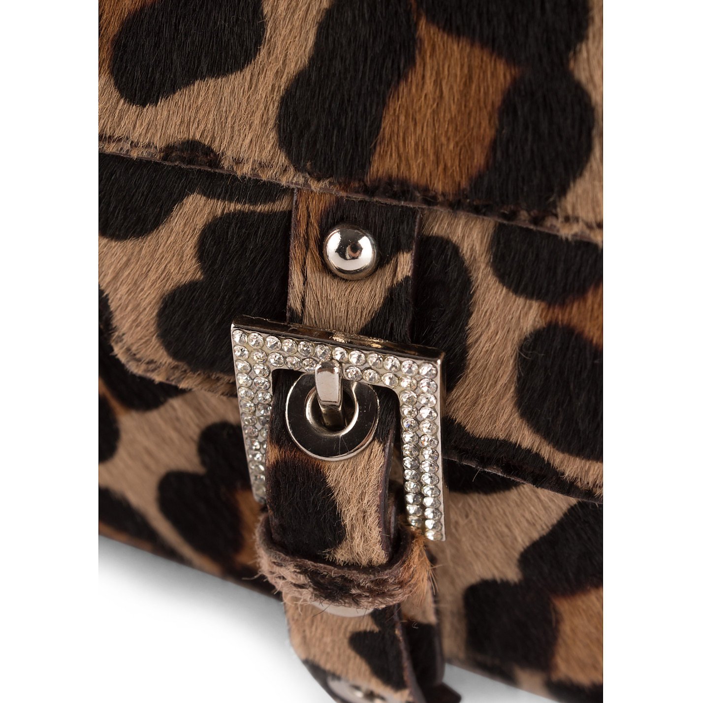 DOLCE & GABBANA Leopard Print Baguette Bag