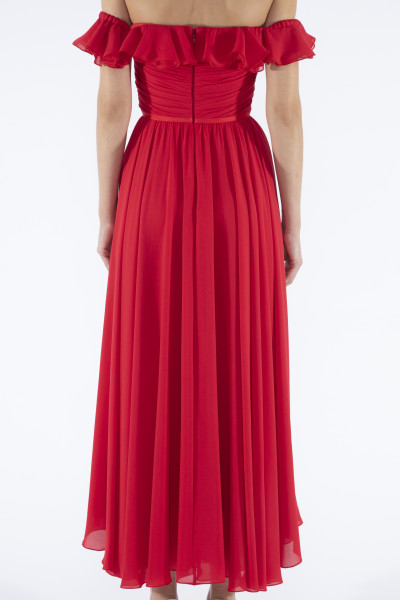 Giambattista Valli Off shoulder draped midi dress