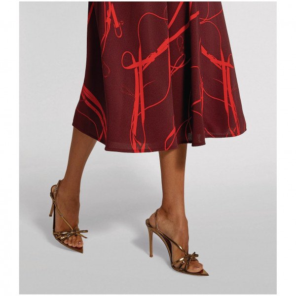 Victoria Beckham Bridle Print Midi Dress