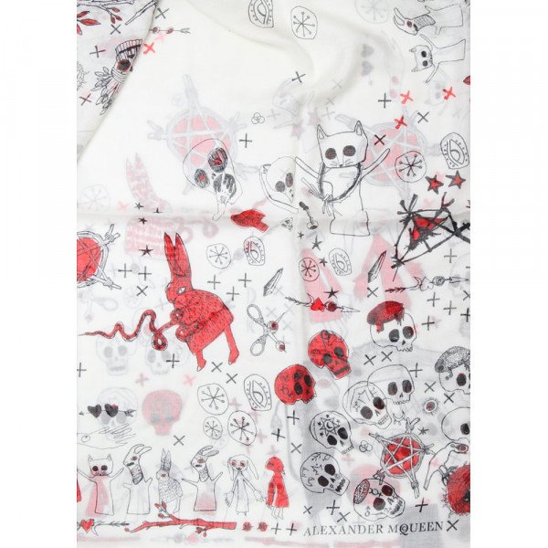 Alexander McQueen Pagan Pets Scarf