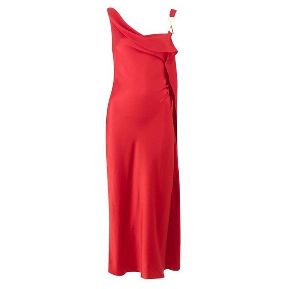 Amanda Wakeley Chain-Detail Silk Dress