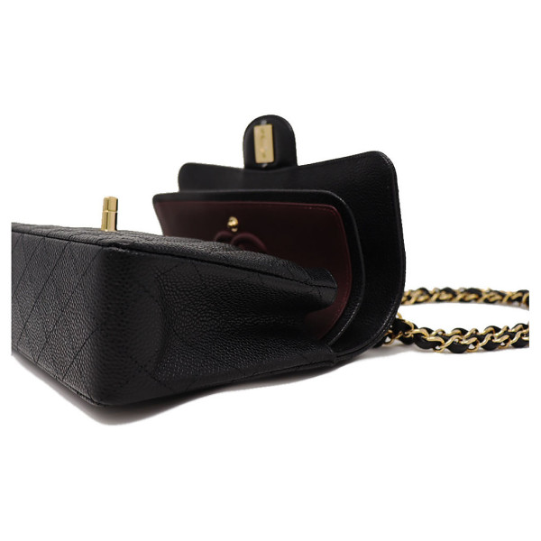 CHANEL Small Classic Double Flap Bag in Caviar