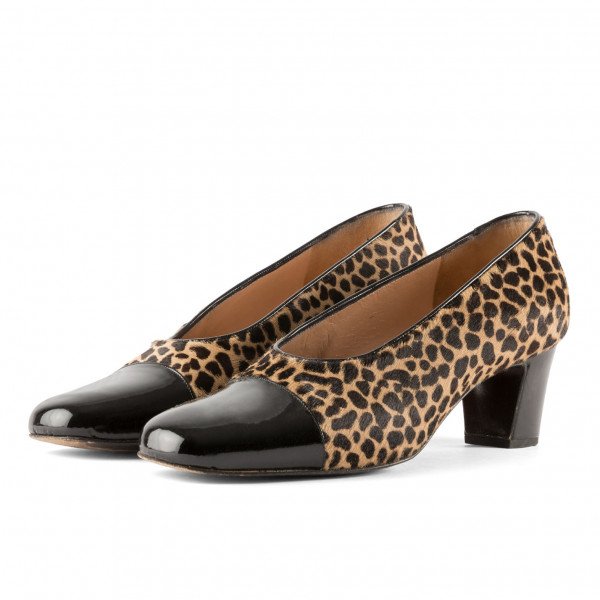 Sonia Rykiel Leopard Print & Patent Pumps