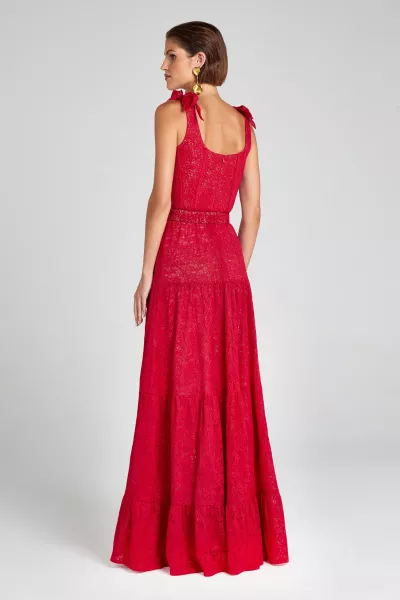 Nadine Merabi Miranda red dress