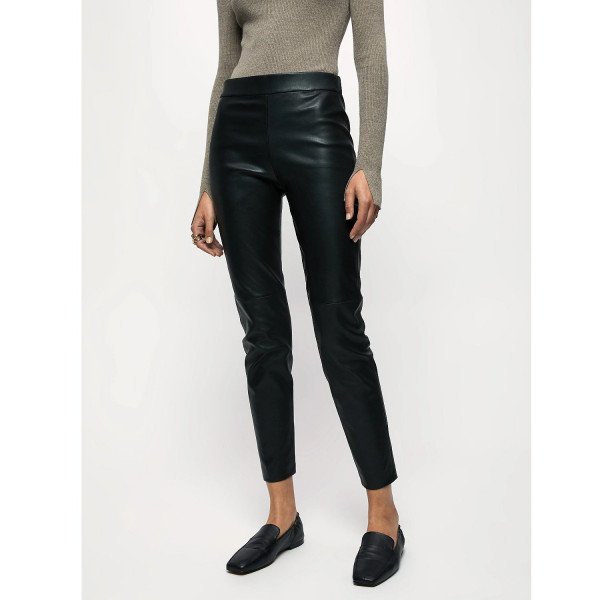 Stretch shop leather leggings