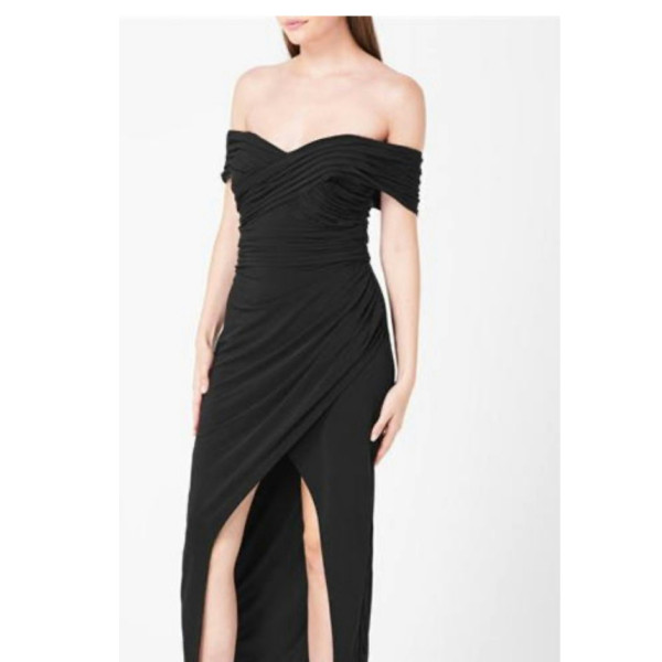 Self-Portrait Crossover Midi Dress