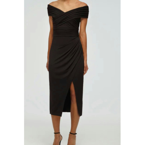 Self-Portrait Crossover Midi Dress