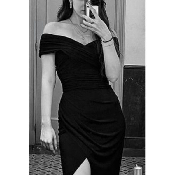 Self-Portrait Crossover Midi Dress