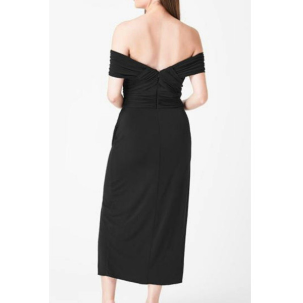 Self-Portrait Crossover Midi Dress
