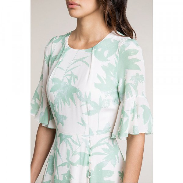 Beulah Shilpa Duck Egg Shadow Dress