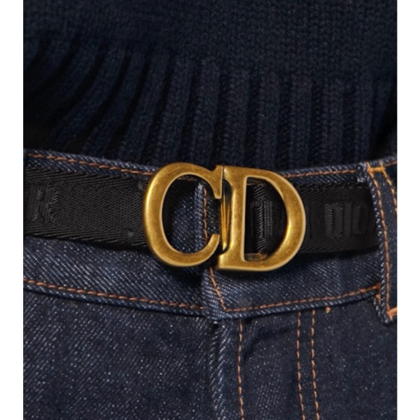 Dior Jacquard Saddle Belt