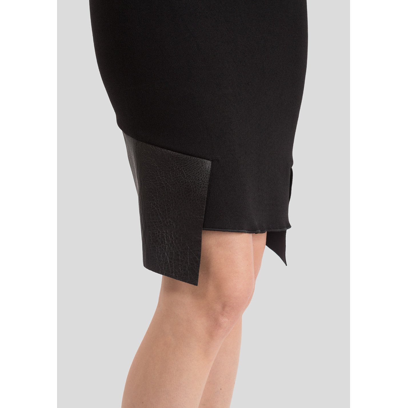 Dion Lee Leather-Trimmed Skirt