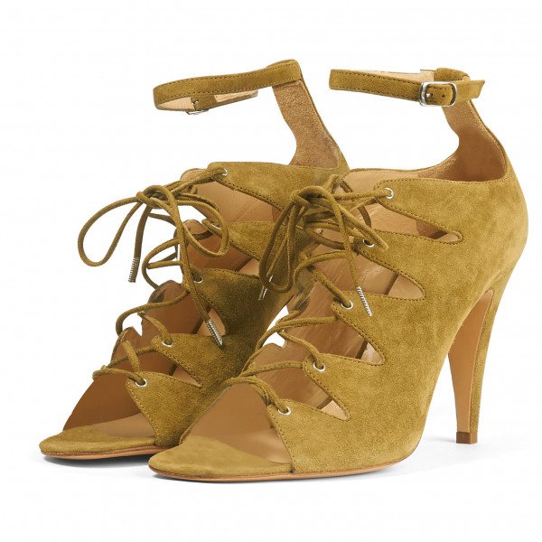 PAUL & JOE Suede Lace-Up Heels