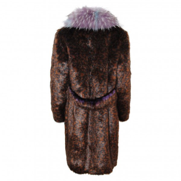 Sand Copenhagen Leopard Print Faux-Fur Coat