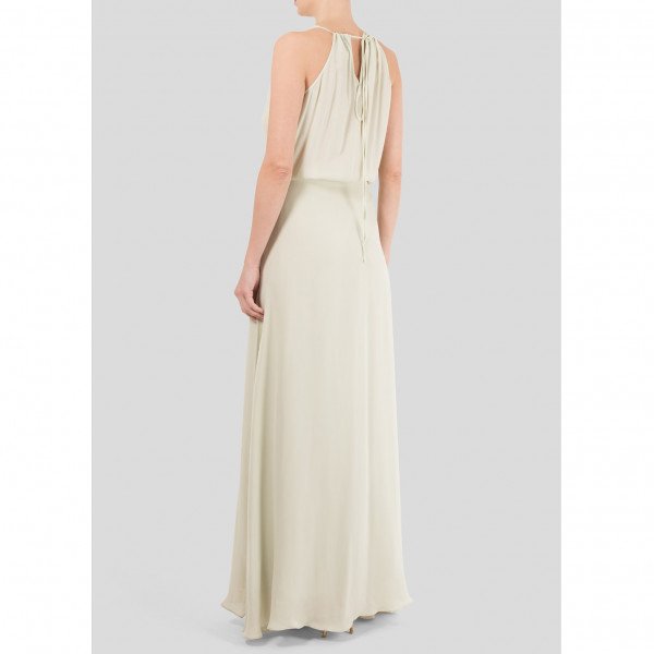 Michelle Mason Sleeveless Plunging V-Neck Gown