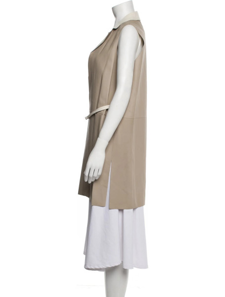 Loro Piana Lambskin Sleeveless Belted Jacket