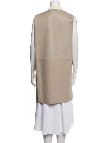 Loro Piana Lambskin Sleeveless Belted Jacket