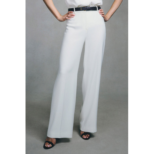 Vayla White Skinny Fit Crepe Trousers – Miss Circle