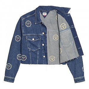 Rent Buy Sportmax Code Cropped Denim Jacket | MY WARDROBE HQ
