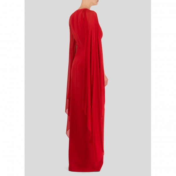 Michael Kors Wool-Crepe Gown