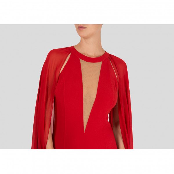 Michael Kors Wool-Crepe Gown