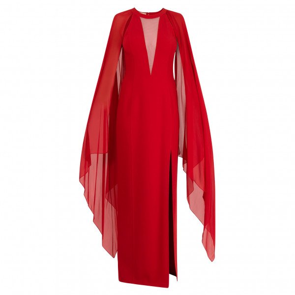 Michael Kors Wool-Crepe Gown