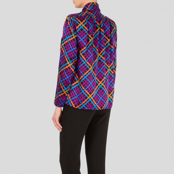 Saint Laurent Vintage YSl Printed Blouse