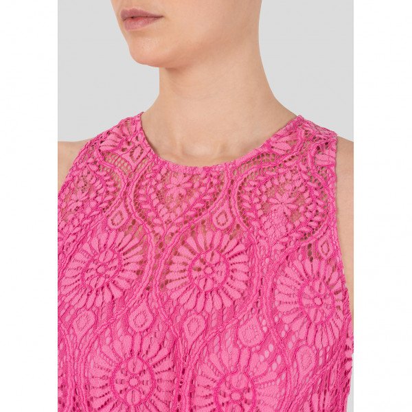 MSGM Sleeveless Lace Drop-Waist Dress