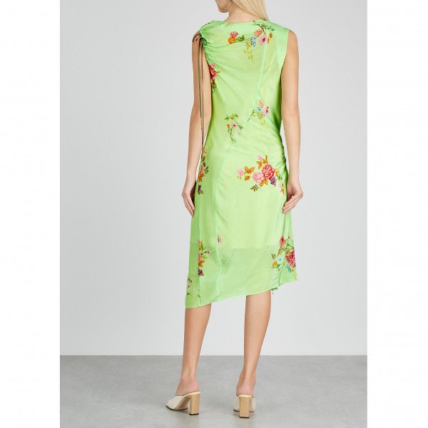 Preen Line Sleeveless Floral Print Dress