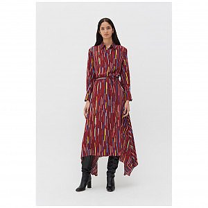 Rent or Buy Chinti and Parker Berry Verticals Silk Crepe De Chine 