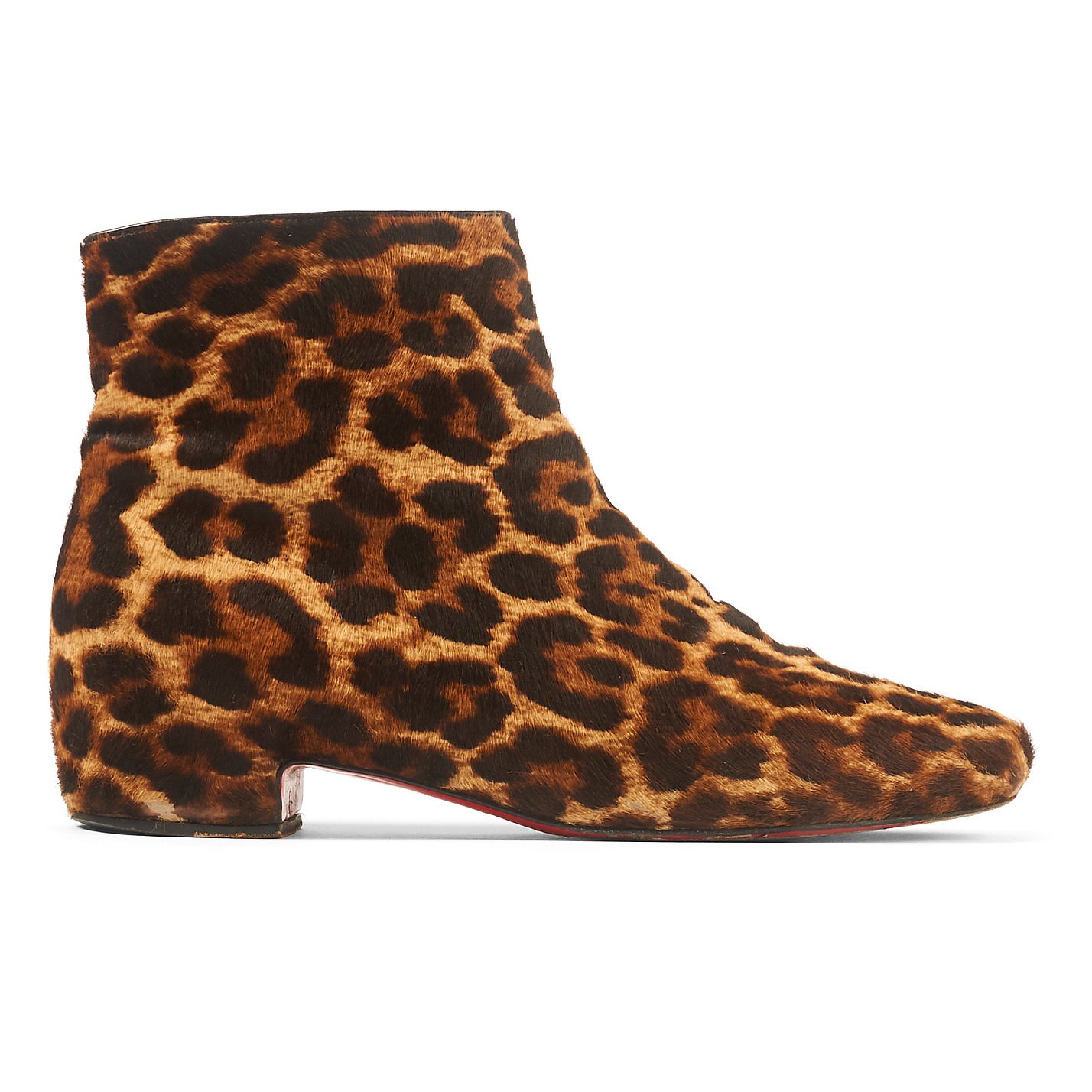 Rent or Christian Leopard Print Ankle Boots from MyWardrobeHQ.com