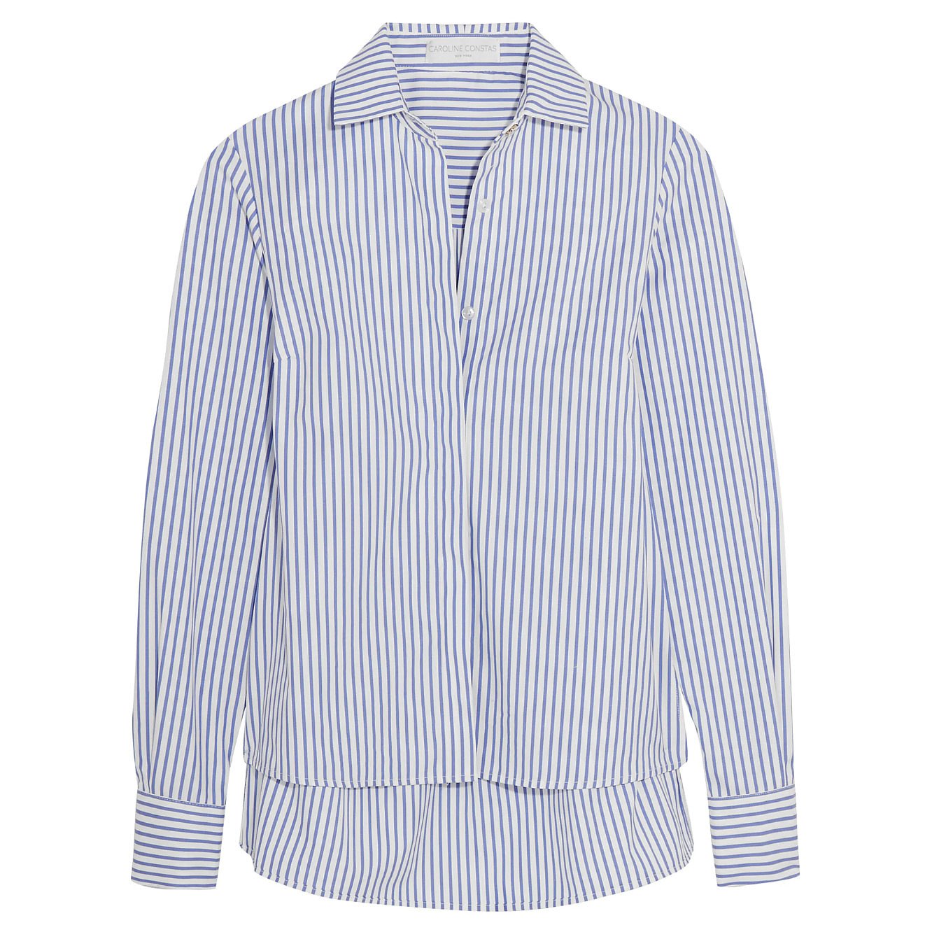 Caroline Constas Claire Striped Cotton Shirt