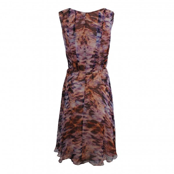 ESCADA Fantasy Print Silk Chiffon Dress