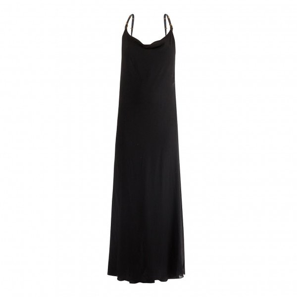 Felder Felder Silk Gown With Studded Leather Straps