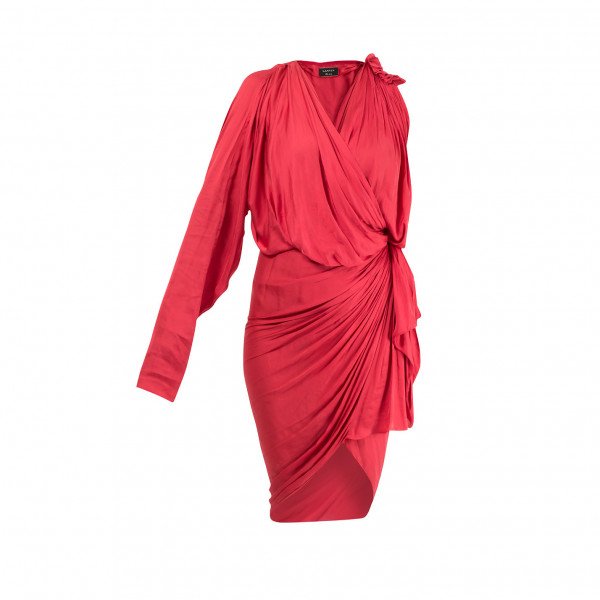 Lanvin Draped One Shoulder Dress