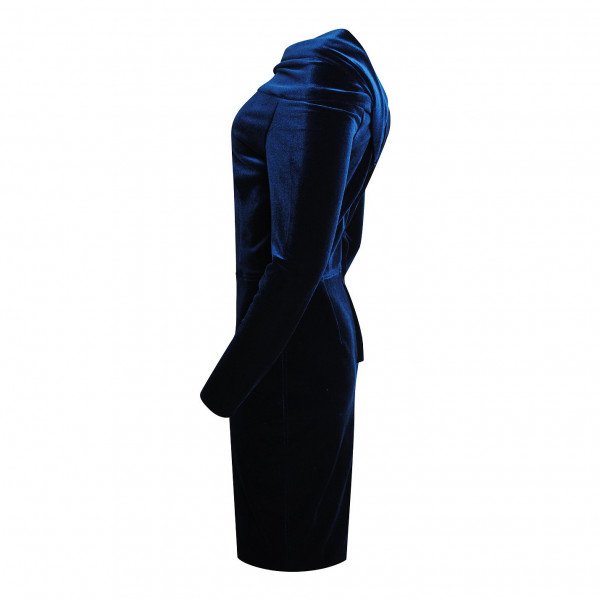 Emilio De La Morena Off-The-Shoulder Velvet Dress