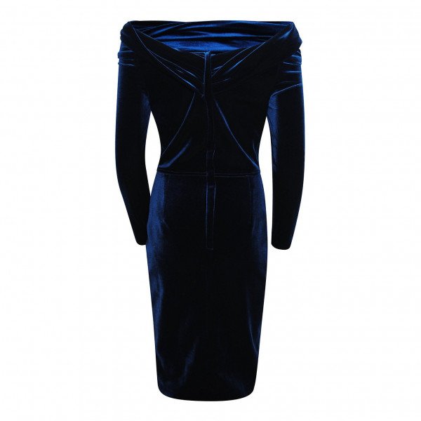 Emilio De La Morena Off-The-Shoulder Velvet Dress
