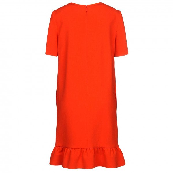 Emilio Pucci Short Sleeved Ruffle-Hem Dress