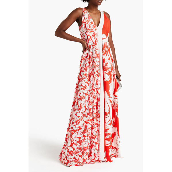 Roland Mouret Berkeley Printed Cloqué Gown